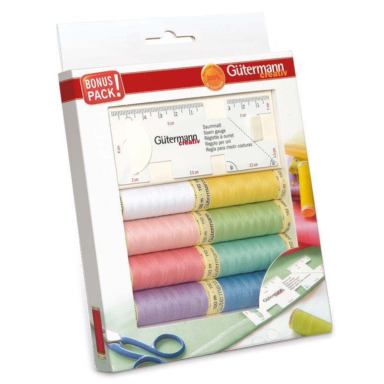 Thread Set: Sew-All: 8 x 100m and Seam Gauge: Assorted